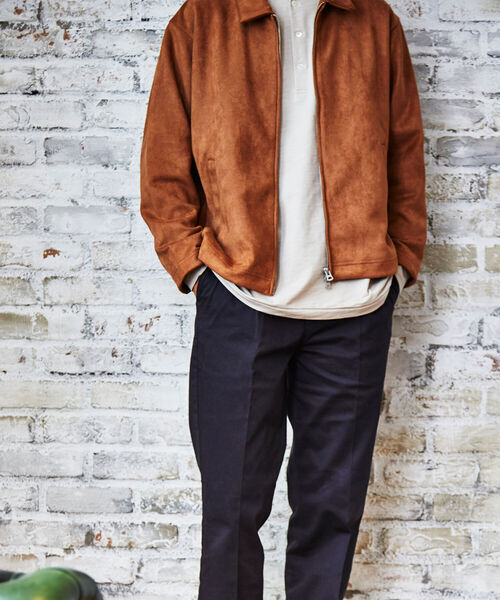 GLOSTER（グロスター）の「One Tack Straight Chino ワンタックストレートチノ ワンプリーツ（チノパンツ・メンズ・チャコールグレー/ブラック/ベージュ・M/S/L）」の15枚目の写真