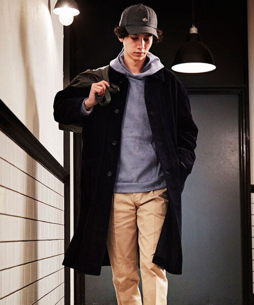 GLOSTER（グロスター）の「One Tack Straight Chino ワンタックストレートチノ ワンプリーツ（チノパンツ・メンズ・チャコールグレー/ブラック/ベージュ・M/S/L）」の18枚目の写真