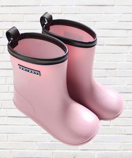 THE CASUAL（カジュアル）の「キッズ ロゴ パイピング レインブーツ（レインシューズ・キッズ・ブラック/ブラウン/カーキ/ネイビー/パープル/ピンク・16cm/17cm/18cm/19cm/20cm/21cm/22cm）」の6枚目の写真