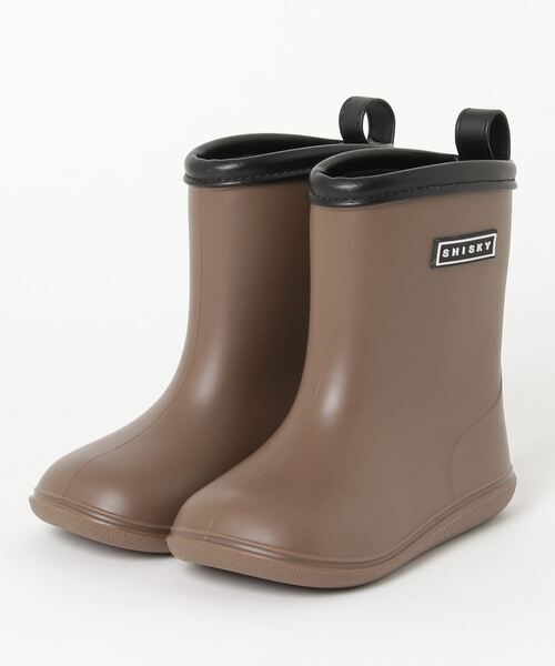 THE CASUAL（カジュアル）の「キッズ ロゴ パイピング レインブーツ（レインシューズ・キッズ・ブラック/ブラウン/カーキ/ネイビー/パープル/ピンク・16cm/17cm/18cm/19cm/20cm/21cm/22cm）」の17枚目の写真