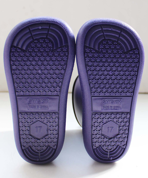 THE CASUAL（カジュアル）の「キッズ ロゴ パイピング レインブーツ（レインシューズ・キッズ・ブラック/ブラウン/カーキ/ネイビー/パープル/ピンク・16cm/17cm/18cm/19cm/20cm/21cm/22cm）」の11枚目の写真