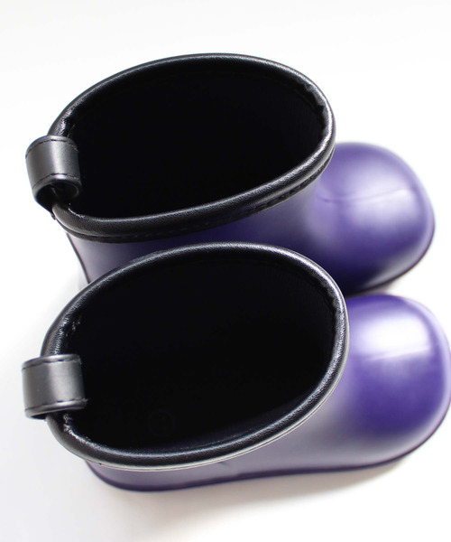 THE CASUAL（カジュアル）の「キッズ ロゴ パイピング レインブーツ（レインシューズ・キッズ・ブラック/ブラウン/カーキ/ネイビー/パープル/ピンク・16cm/17cm/18cm/19cm/20cm/21cm/22cm）」の14枚目の写真