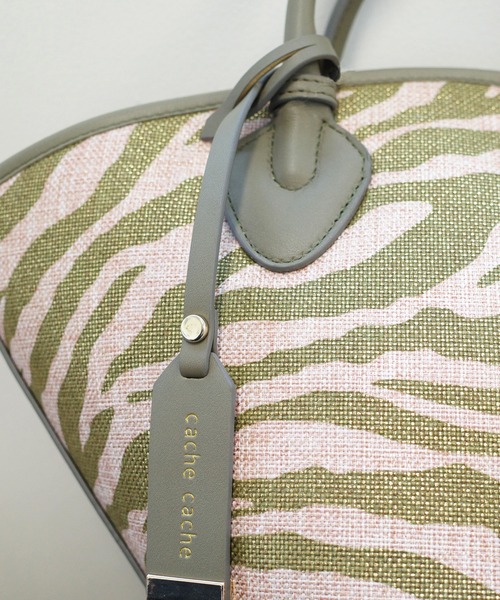 DouDou（ドゥドゥ）の「付属ショルダー付アソート丸底トート（トートバッグ・レディース・ブラック/グリーン・FREE）」の4枚目の写真