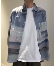 KINDAGARDEN（カインダガーデン）の「KINDAGARDEN LONG SLEEVE PRINT SHIRT KG-20S-SH1002（シャツ/ブラウス）」