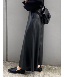 ISOOK | ECO LEATHER MAXI SK / エコレザーマキシスカート(スカート)