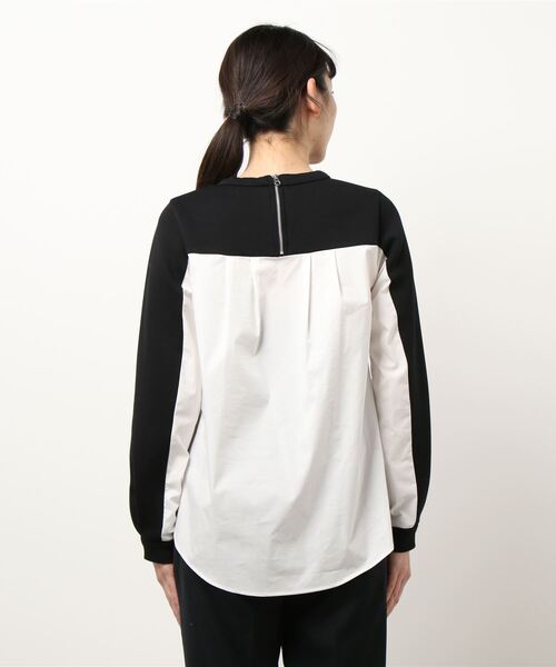 La SRIC（ラスリック）の「La SRIC / ダンボールシャツドッキングプルオーバー（Tシャツ/カットソー・レディース・グレー系その他/ブラック・38）」の6枚目の写真