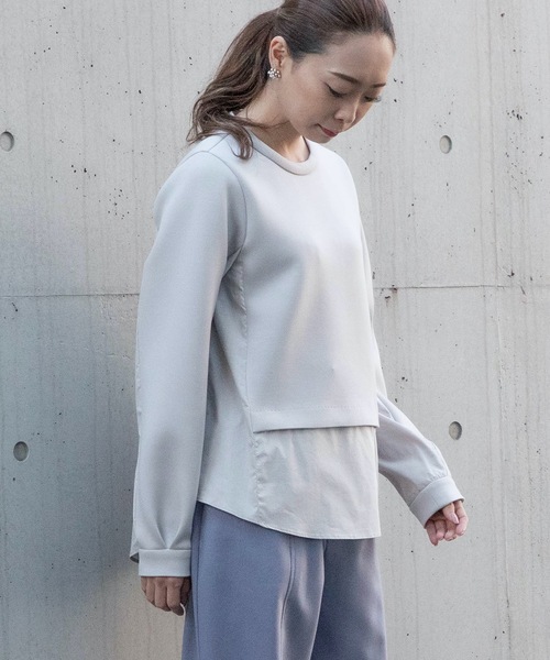 La SRIC（ラスリック）の「La SRIC / ダンボールシャツドッキングプルオーバー（Tシャツ/カットソー・レディース・グレー系その他/ブラック・38）」の17枚目の写真