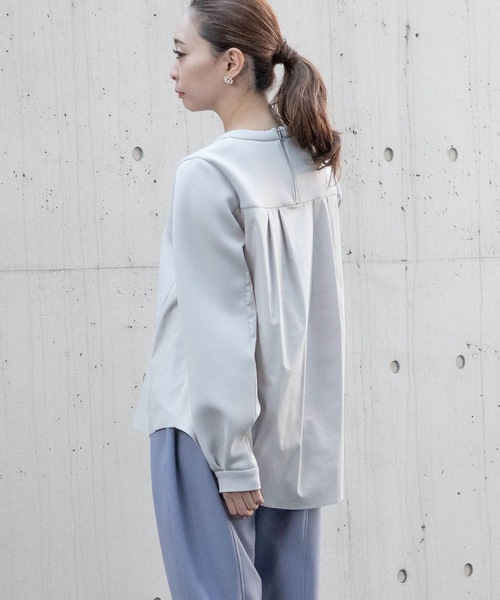 La SRIC（ラスリック）の「La SRIC / ダンボールシャツドッキングプルオーバー（Tシャツ/カットソー・レディース・グレー系その他/ブラック・38）」の15枚目の写真