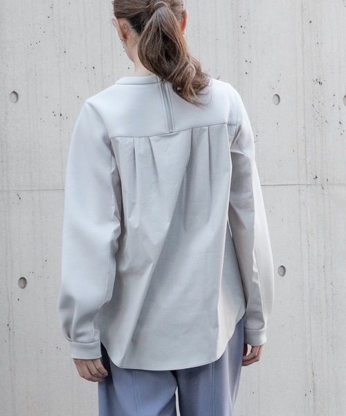 La SRIC（ラスリック）の「La SRIC / ダンボールシャツドッキングプルオーバー（Tシャツ/カットソー・レディース・グレー系その他/ブラック・38）」の14枚目の写真