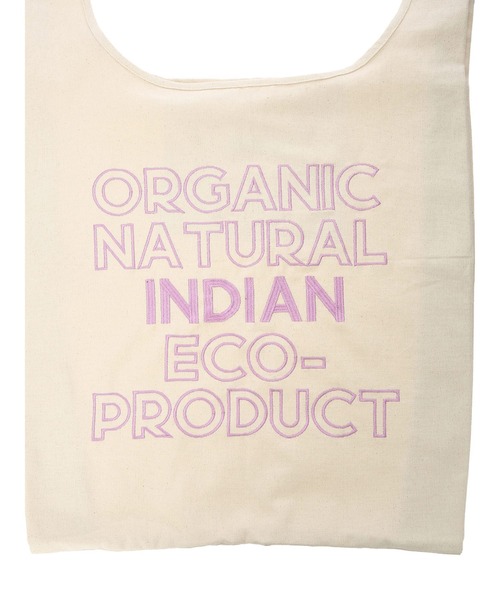 Lilas Campbell（リラキャンベル）の「・別注　リラキャンベル　エンブレム　エコバッグ＊（エコバッグ/サブバッグ・レディース・ライム/ブルー/ラベンダー・FREE）」の8枚目の写真