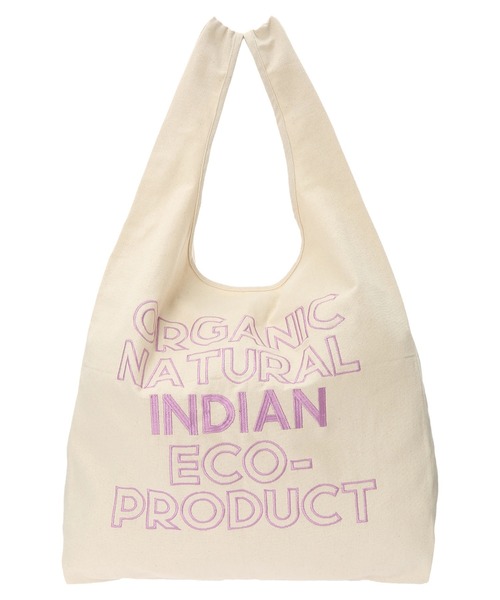 Lilas Campbell（リラキャンベル）の「・別注　リラキャンベル　エンブレム　エコバッグ＊（エコバッグ/サブバッグ・レディース・ライム/ブルー/ラベンダー・FREE）」の11枚目の写真