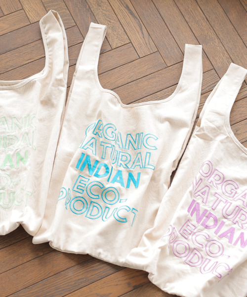 Lilas Campbell（リラキャンベル）の「・別注　リラキャンベル　エンブレム　エコバッグ＊（エコバッグ/サブバッグ・レディース・ライム/ブルー/ラベンダー・FREE）」の14枚目の写真