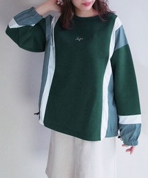 179/WG | 異素材切り替えプルオーバー(Tシャツ/カットソー)