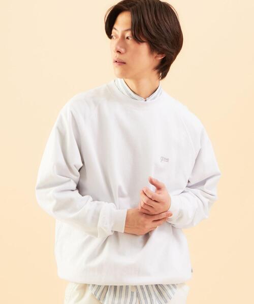 green label relaxing（グリーンレーベルリラクシング）の「★ [ GLR/ lab ] OGC スウェット クルーネック（スウェット・メンズ・ブラック/ホワイト/ターコイズブルー/イエロー・MEDIUM/SMALL/X-LARGE/LARGE）」の2枚目の写真