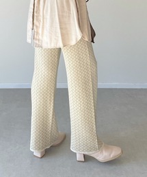 y/m by misato | アクリルジャガードストレートパンツ(その他パンツ)