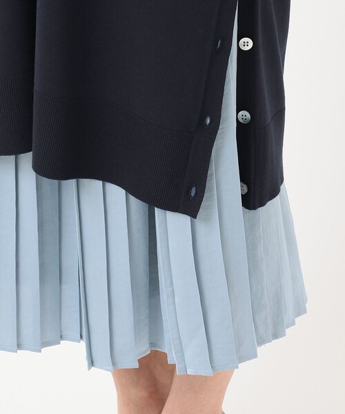 J.PRESS Ladies(J.プレス レディス)の「【洗える】ワンピ+プリーツスカート ツインセットワンピース(ワンピース・レディース・ネイビー系/ベージュ系/ライトグレー系・XS)」の7枚目の写真