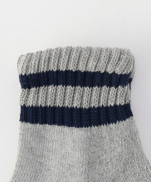 GLOSTER（グロスター）の「3P クォーターソックス（ソックス/靴下・メンズ・ホワイト/ブラック/レインボー・FREE）」の4枚目の写真