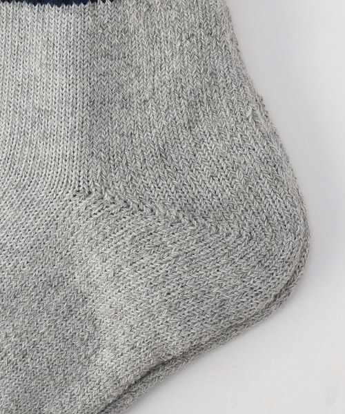 GLOSTER（グロスター）の「3P クォーターソックス（ソックス/靴下・メンズ・ホワイト/ブラック/レインボー・FREE）」の6枚目の写真