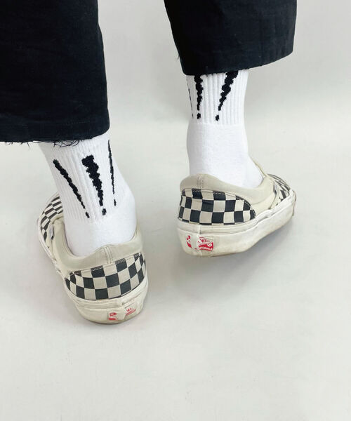 GLOSTER（グロスター）の「3P クォーターソックス（ソックス/靴下・メンズ・ホワイト/ブラック/レインボー・FREE）」の21枚目の写真