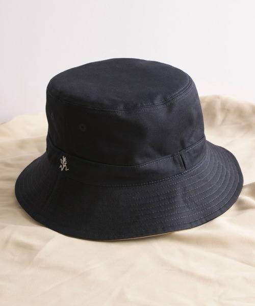 And A（アンドエー）の「GRAMICCI グラミチ / REVERSIBLE HAT ２WAYリバーシブル刺繍バケットハット / GAC-21S073（ハット・メンズ・ブラック/ネイビー・FREE）」の11枚目の写真