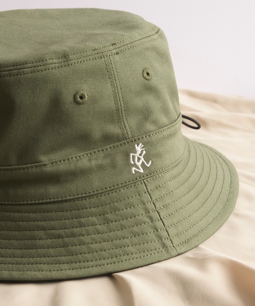 And A（アンドエー）の「GRAMICCI グラミチ / REVERSIBLE HAT ２WAYリバーシブル刺繍バケットハット / GAC-21S073（ハット・メンズ・ブラック/ネイビー・FREE）」の15枚目の写真