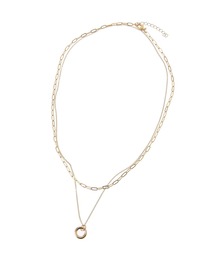 2連チェーンネックレス