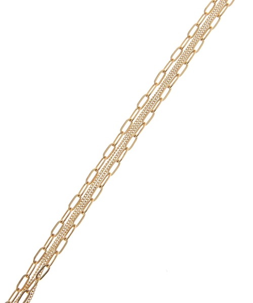 31 Sons de mode（トランテアン　ソン　ドゥ　モード）の「２連チェーンネックレス（ネックレス・レディース・ゴールド・FREE）」の4枚目の写真