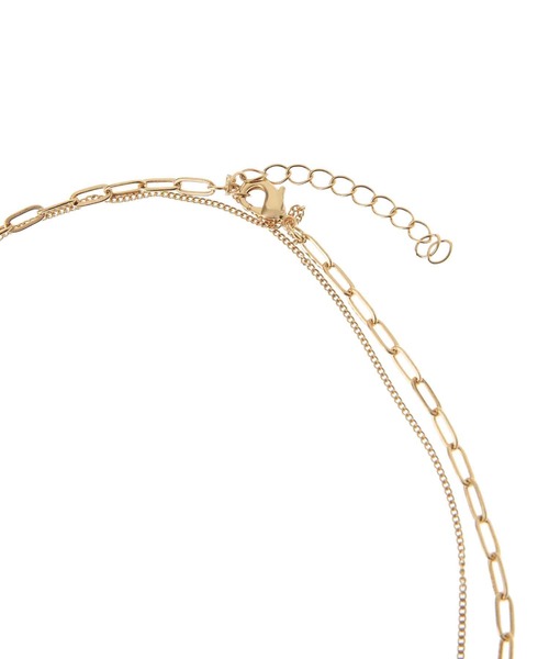 31 Sons de mode（トランテアン　ソン　ドゥ　モード）の「２連チェーンネックレス（ネックレス・レディース・ゴールド・FREE）」の2枚目の写真