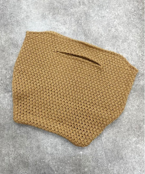 apres jour mignon(アプレジュールミニョン)の「【apresjour mignon×ARIAZ】ニットバッグ(ハンドバッグ・レディース・モカ/アイボリー/ベージュ系その他3・ONESIZE)」の6枚目の写真