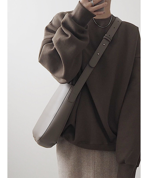 ISOOK（アイスー）の「Adjust round bag / アジャストラウンドバッグ（mi select）（トートバッグ・レディース・ブラック/グレイッシュベージュ/ブラウン・FREE）」の8枚目の写真