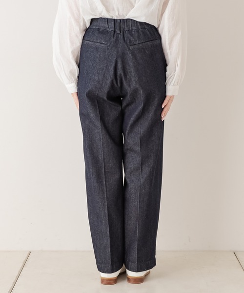 PUAL CE CIN（ピュアルセシン）の「【Du noir】センタープレスデニムパンツ（デニムパンツ・レディース・ブラック/インディゴブルー・FREE）」の18枚目の写真