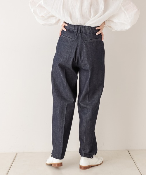 PUAL CE CIN（ピュアルセシン）の「【Du noir】センタープレスデニムパンツ（デニムパンツ・レディース・ブラック/インディゴブルー・FREE）」の16枚目の写真