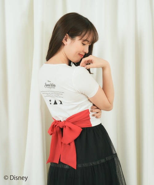 MIIA(ミーア)の「プリンセスバックリボンTシャツ(Tシャツ/カットソー・レディース・レッド/イエロー/ブルー/グリーン・FREE)」の2枚目の写真