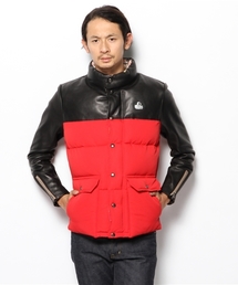 HYSTERIC GLAMOUR | プリマロフトダウン レザースリーブJK(ブルゾン)