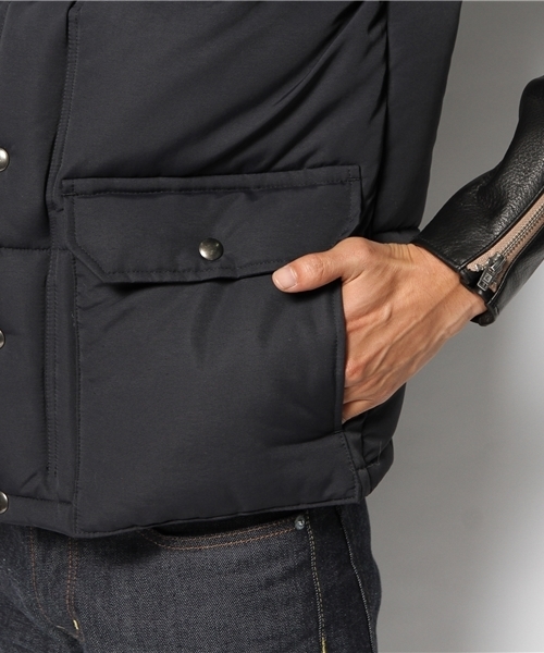 HYSTERIC GLAMOUR（ヒステリックグラマー）の「プリマロフトダウン レザースリーブJK（ブルゾン・メンズ・レッド/ネイビー/ブラック・LARGE/SMALL/MEDIUM）」の12枚目の写真