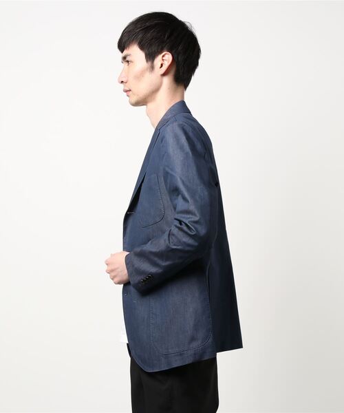 Cricket（クリケット）の「[クリケット1960] Cricket 1960 COOLMOTION ストレッチ デニム調 ジャケット（テーラードジャケット・メンズ・ネイビー・M/46/S/44/XL/50/L/48）」の9枚目の写真