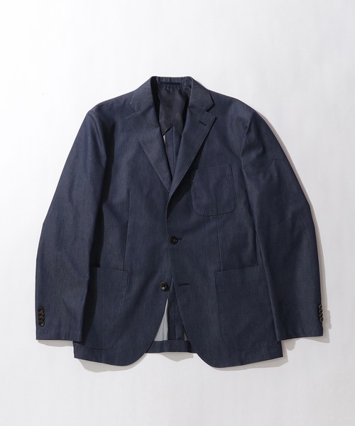 Cricket（クリケット）の「[クリケット1960] Cricket 1960 COOLMOTION ストレッチ デニム調 ジャケット（テーラードジャケット・メンズ・ネイビー・M/46/S/44/XL/50/L/48）」の5枚目の写真