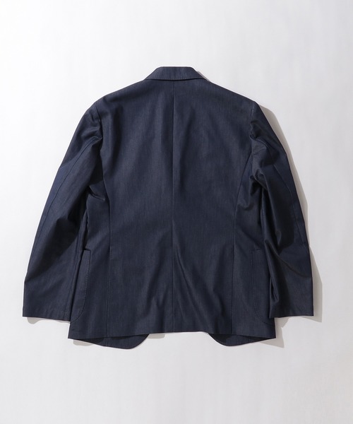 Cricket（クリケット）の「[クリケット1960] Cricket 1960 COOLMOTION ストレッチ デニム調 ジャケット（テーラードジャケット・メンズ・ネイビー・M/46/S/44/XL/50/L/48）」の6枚目の写真