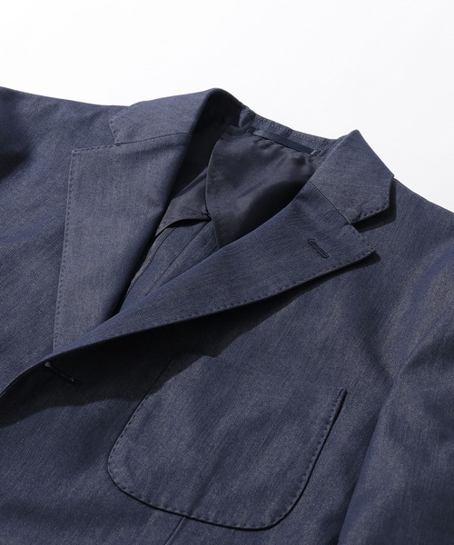 Cricket（クリケット）の「[クリケット1960] Cricket 1960 COOLMOTION ストレッチ デニム調 ジャケット（テーラードジャケット・メンズ・ネイビー・M/46/S/44/XL/50/L/48）」の2枚目の写真