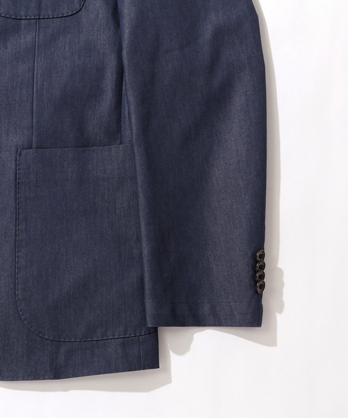 Cricket（クリケット）の「[クリケット1960] Cricket 1960 COOLMOTION ストレッチ デニム調 ジャケット（テーラードジャケット・メンズ・ネイビー・M/46/S/44/XL/50/L/48）」の3枚目の写真