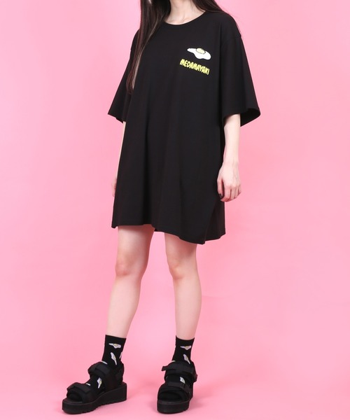 PUNYUS（プニュズ）の「目玉焼き総柄ソックス（ソックス/靴下・レディース・ホワイト/ブラック・FREE）」の10枚目の写真