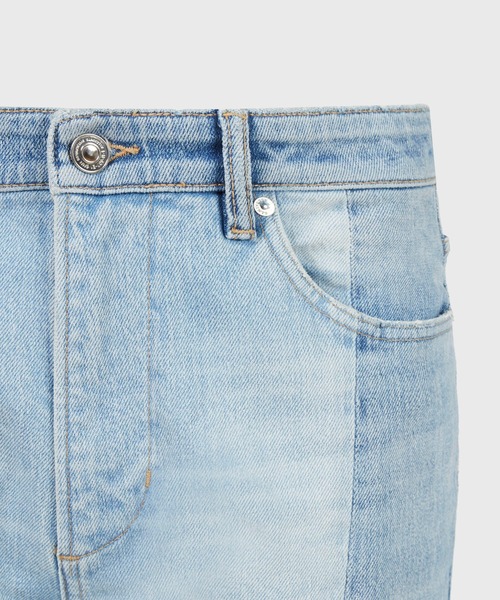 ALLSAINTS（オールセインツ）の「KIM TWO-TONE HIGH-RISE JEANS, MID INDIGO | KIM TWO-TONE ハイライズ ジーンズ, インディゴ（デニムパンツ・レディース・インディゴブルー・24/25/26/27）」の6枚目の写真