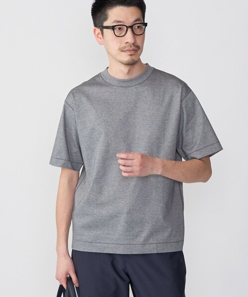SHIPS(シップス)の「SHIPS: クルーネック ハイゲージ ダンボールニットTシャツ ライト(Tシャツ/カットソー・メンズ・ブラック/オフホワイト/オリーブ/ネイビー/ホワイト/グリーン/ダークブルー/ライトブルー/ライトグレー/スカイブルー/コバルトブルー/ブラウン/ライトグリーン/オレンジ/チャコールグレー/ラベンダー/ダークブラウン/グレー/ブルー系その他/ロイヤルブルー・SMALL/MEDIUM/LARGE/X-LARGE)」の15枚目の写真