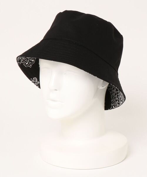 CONVERSE STARS（コンバーススターズ）の「リバーシブルバンダナバケットハット（ハット・レディース・ホワイト/ブラック/オレンジ・FREE）」の5枚目の写真