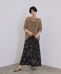 MADEMOISELLE ROPE' | メッシュオーバーTシャツ(Tシャツ/カットソー)