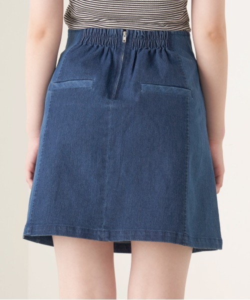 OLIVE des OLIVE（オリーブデオリーブ）の「夏マスト！setupミニスカート（スカート・レディース・ベージュ/ライトブラウン/ワンウォッシュ・FREE）」の22枚目の写真