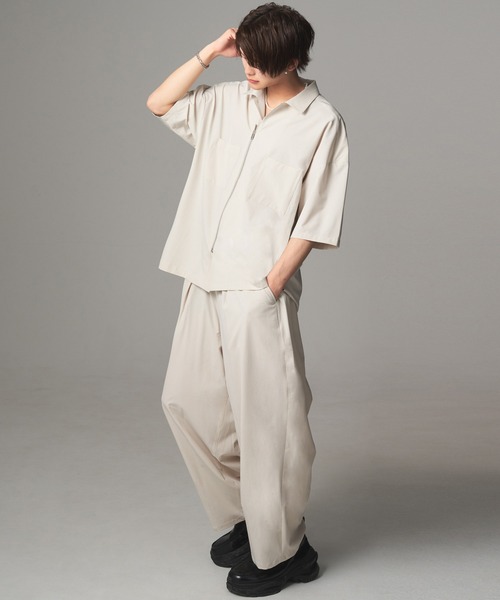 JUNRED（ジュンレッド）の「KEI&JUNRedセットアップ（シャツ/ブラウス・メンズ・ホワイト/ブラック・X-SMALL/LL/S/M/L）」の6枚目の写真