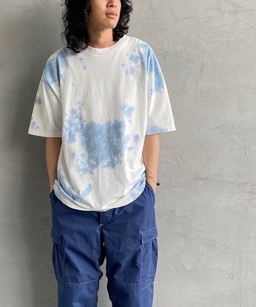SCREEN STARS（スクリーンスターズ）の「[SCREEN STARS/スクリーンスターズ] タイダイ柄Tシャツ（Tシャツ/カットソー・レディース・グレー/イエロー/ブルー・M/L）」の11枚目の写真