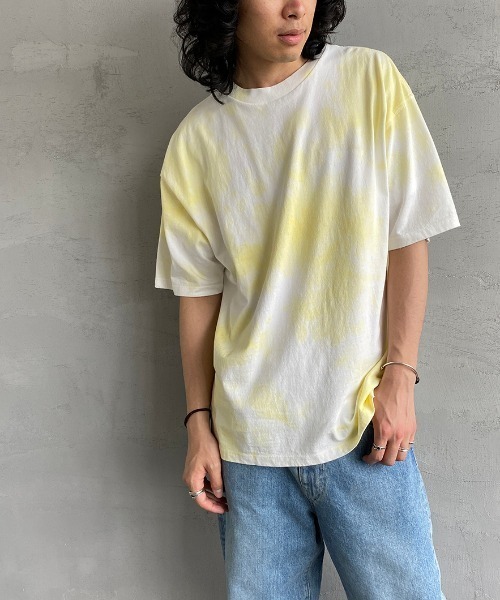 SCREEN STARS（スクリーンスターズ）の「[SCREEN STARS/スクリーンスターズ] タイダイ柄Tシャツ（Tシャツ/カットソー・レディース・グレー/イエロー/ブルー・M/L）」の17枚目の写真