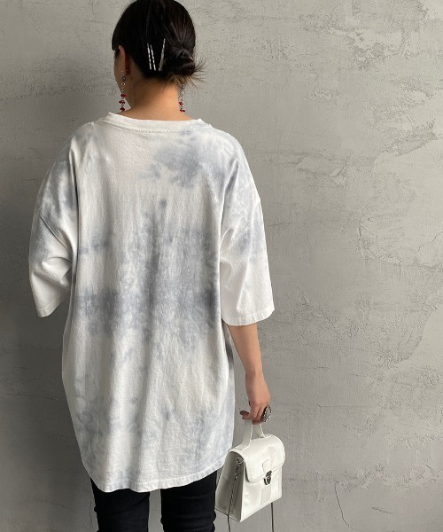 SCREEN STARS（スクリーンスターズ）の「[SCREEN STARS/スクリーンスターズ] タイダイ柄Tシャツ（Tシャツ/カットソー・レディース・グレー/イエロー/ブルー・M/L）」の7枚目の写真